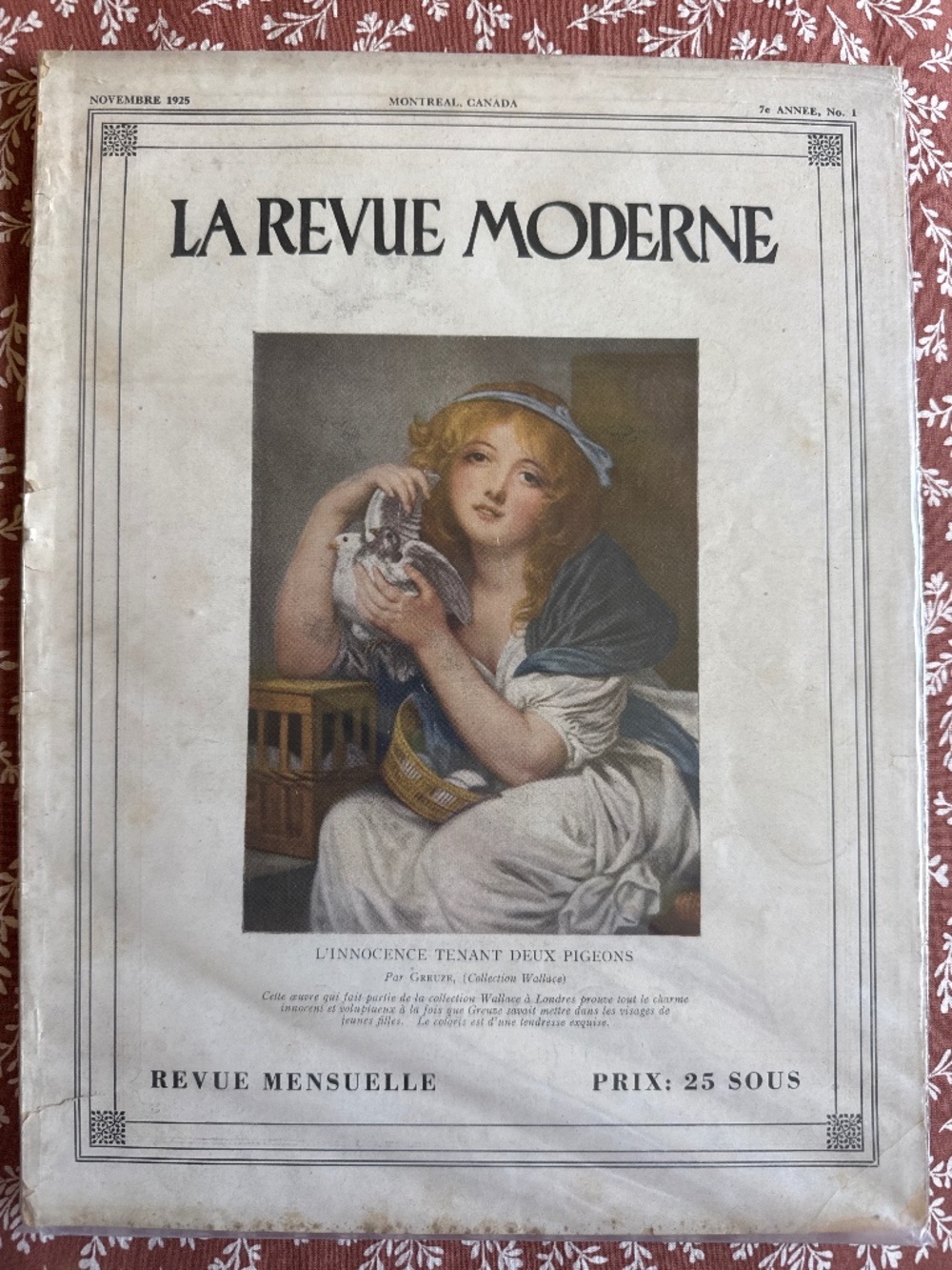 Très rare magazine de 1925 - La revue moderne, Montréal